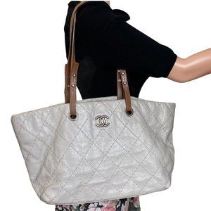 Authentic Cream Chanel Rare Tote